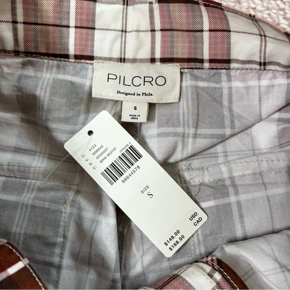NWT Anthropologie Pilcro Slim Plaid Cargo Capris 90's Style Y2K Style Size Small - Picture 4 of 14